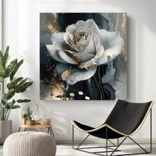 Leinwand Bild Blume Rose Natur Wanddeko Wandbilder XXL Wohnzimmer Büro Deko 8315