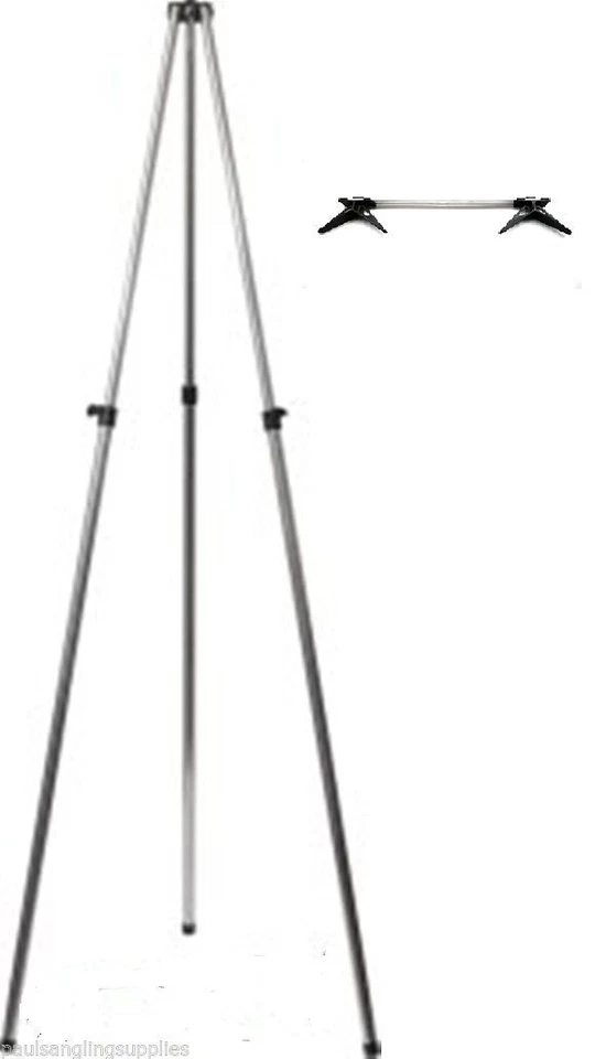 Fladen 3-6ft Telescopic Alloy Sea Fishing Tripod / Beach Rest 2 Rod V Head