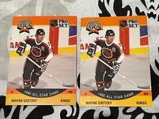 (2) 1990-91 Pro Set Hockey Wayne Gretzky All Star Game #340 Cards!