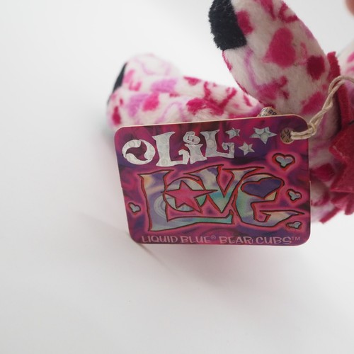 Grateful Dead Bear GDB C2608 Pink Liquid Blue Plush 5" TAG Lil Love Toy Doll - Picture 4 of 6
