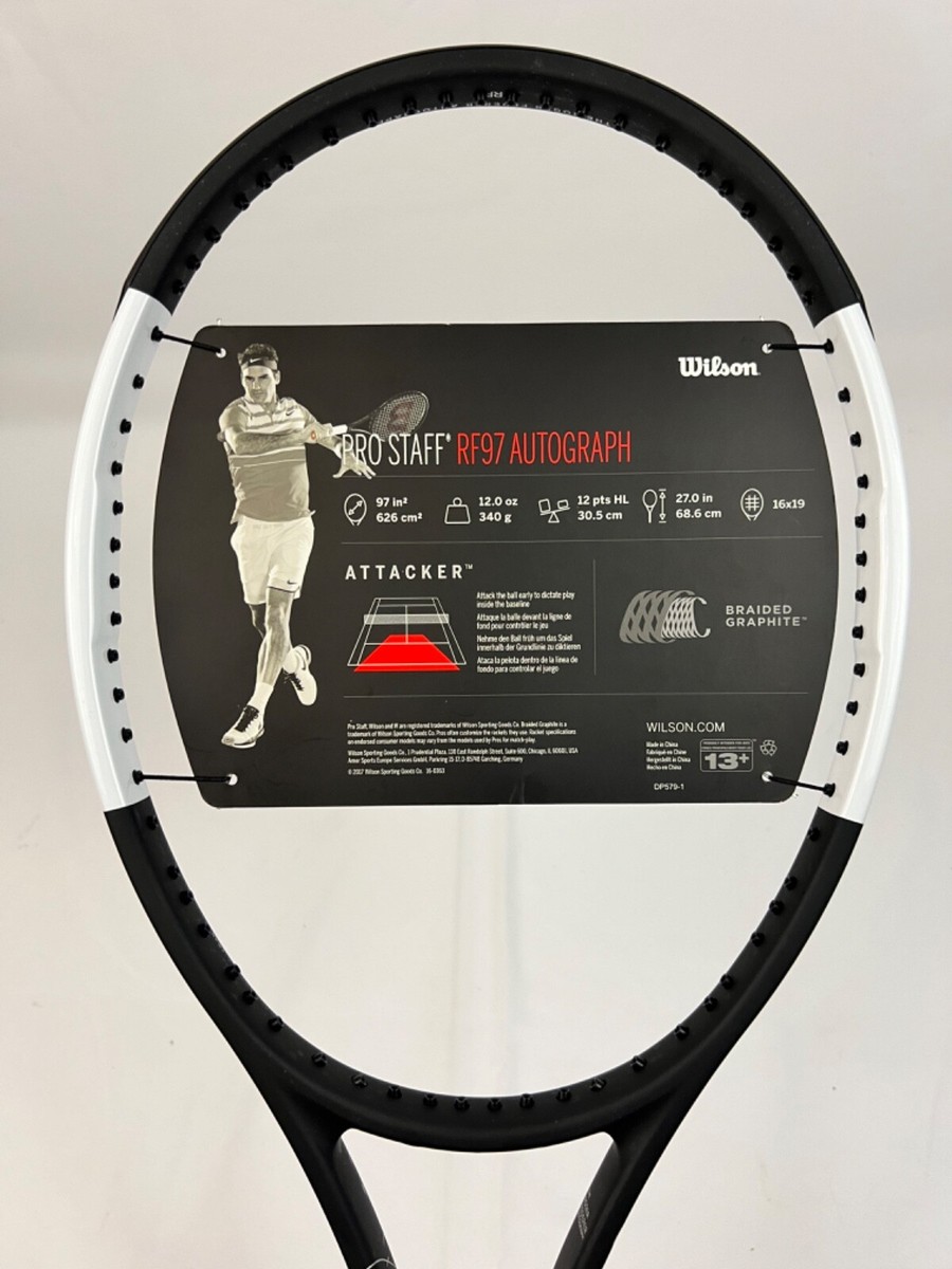 Wilson Pro Staff RF97 v12 ※値下げしました Wilson Pro Staff RF97 Autograph v12 Tennis Racquets 4 3/8