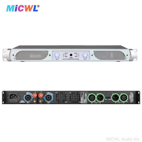MiCWL 2 Channel Digital Power Amplifier 2x650W Stage Audio AMP 1U 19" PX2600 - Picture 8 of 8