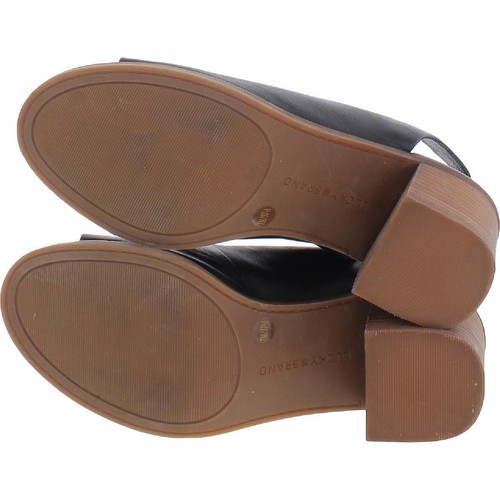 Lucky Brand Womens Rhazy Black Slingback Heels Shoes 7 Medium (B,M) BHFO 0267 | eBay