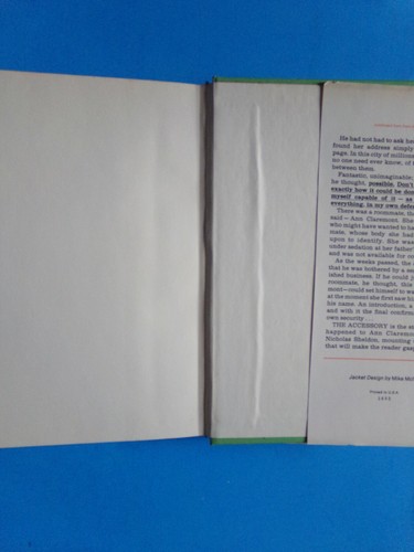 The Accessory A Novel About A Terrifying Courtship by Mary Lockwood hb dj - Picture 4 of 5