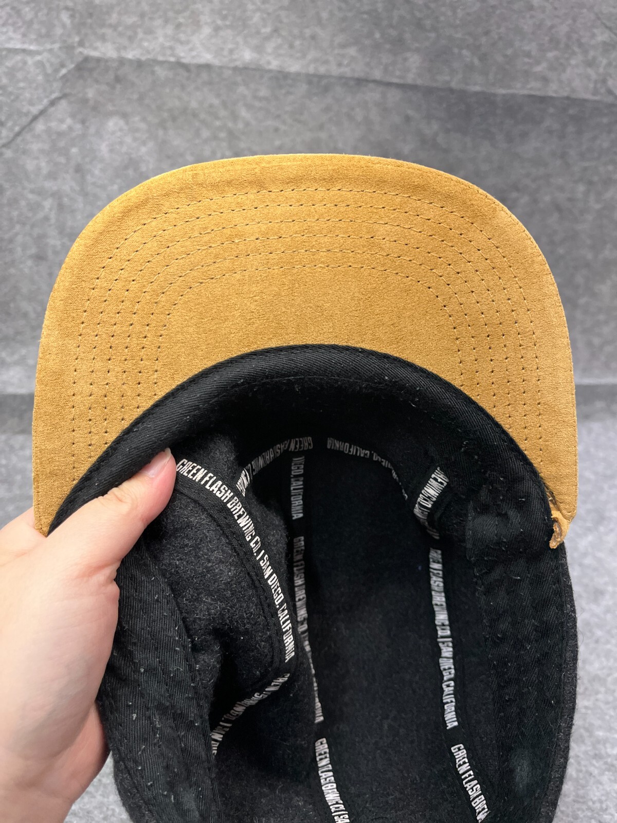 Green Flash Brewing Hat Cap Strap Back Adult Gray… - image 12