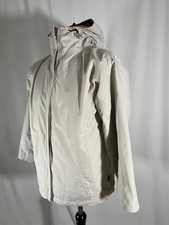 Womens Coat Stormtech Raincoat Jacket Beige Cream Size 14 Medium
