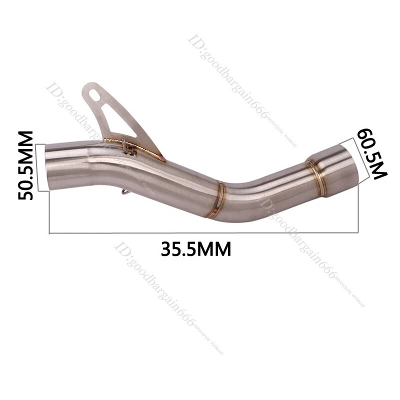 Tubo silenciador 51 mm puntas escape moto Ducati Monster 821 1200 2014-2018 Foto 3 de 4