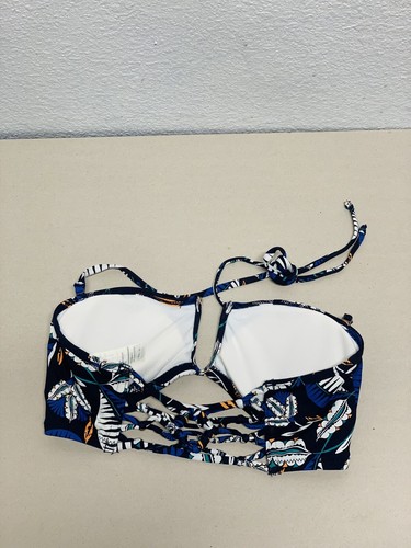 Abercrombie & Fitch Boho Style Blue Size XS Bikini Top light padded - Picture 4 of 5