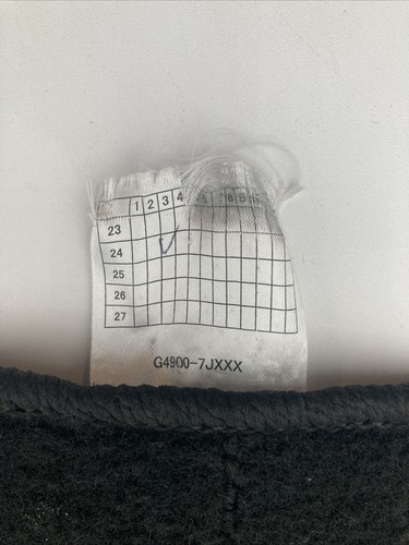 Infiniti QX80 Black Carpeted Floor Mats G49007JA1A Driver & Passenger 2 Mats OEM - Foto 9 di 9
