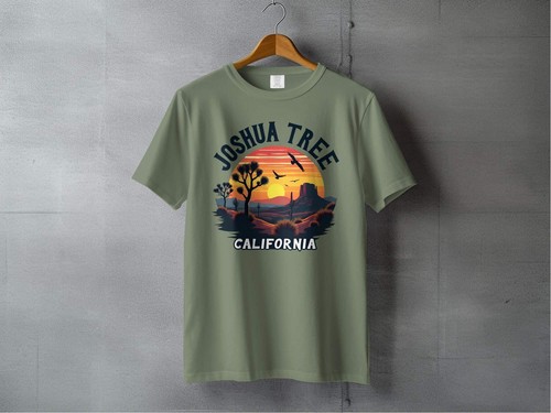 Joshua Tree California Scenic Desert Sunset T-Shirts - Picture 99 of 106