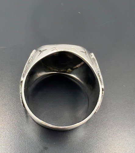 Exclusive - handmade !!! Ukraine Vtg Sterling SILVER 925 Ring MENS 11.5 - Picture 11 of 20
