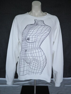 Christopher Kane Sweatshirt White Body Print Gr. L