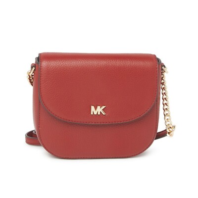 mott pebbled leather dome crossbody bolsa