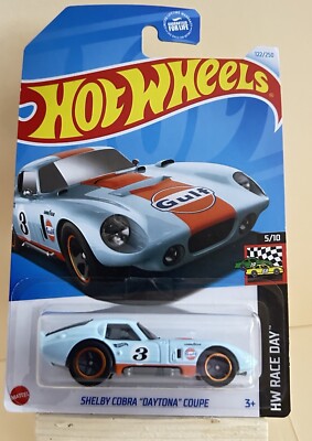 2024 Hot Wheels #122 SHELBY COBRA ''DAYTONA'' COUPE GULF OIL Race Day 5/10
