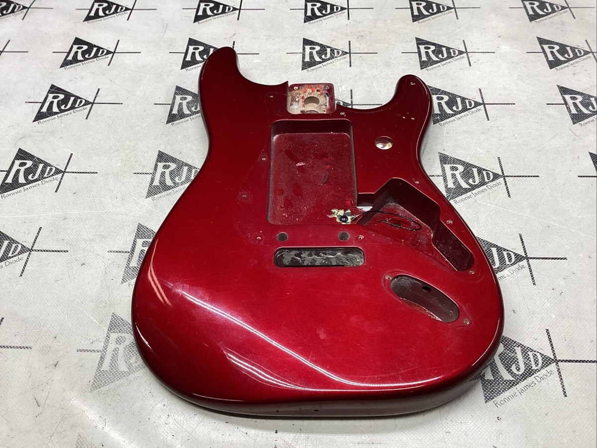 1998 Fender USA American Stratocaster Electric Guitar Body Red | eBay