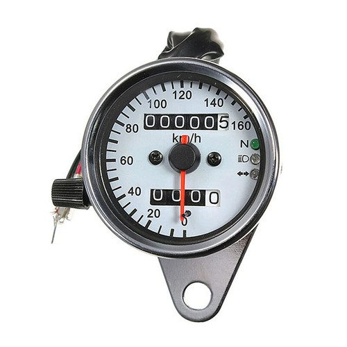 Universal Motorrad Kilometerzähler Tachometer 0~160km/h Geschwindigkeitsmesser - Bild 10 von 10