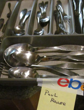  28 Pcs Oneida Community Stainless Paul Revere Flatware Set Spoons Forks Knives