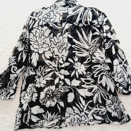 Blusa Talla XL Encubrimiento Ropa de Vacaciones Resort Transparente Blossomcore Ropa de Oficina Elegante - Imagen 15 de 19