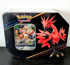 Pokemon Zenit Regale CROWN ZENITH GALARIAN ZAPDOS TIN 5 Bustine Promo Sealed Tcg