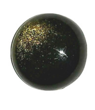 9.9 x 4.4mm, Black obsidian Dome round Cabochon, Loose  Cab apx .61 grams / 3cts
