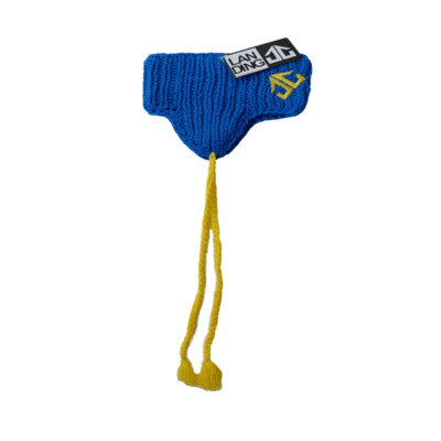 Landing - Puruvian Beanie Stirnband - Blau SALE