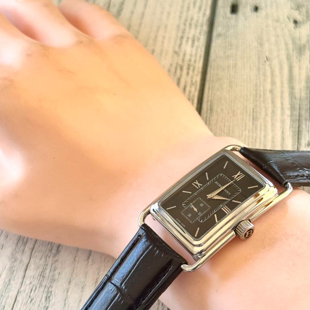 【電池交換済】BURBERRY バーバリー 腕時計 スクエア調 BU1200 Burberry Square Style Watch BU1200 Used From Japan Check