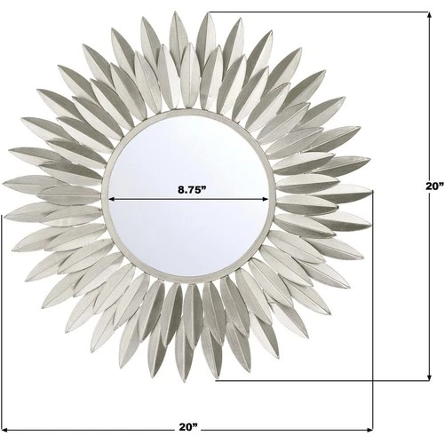 Crystorama BRH-M520-SA Broche 20 X 20 inch Antique Silver Mirror - Picture 7 of 7