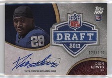 2011 Topps Rising Rookies Draft 120/170 Dion Lewis #RAP-DL Patch Auto 0m0