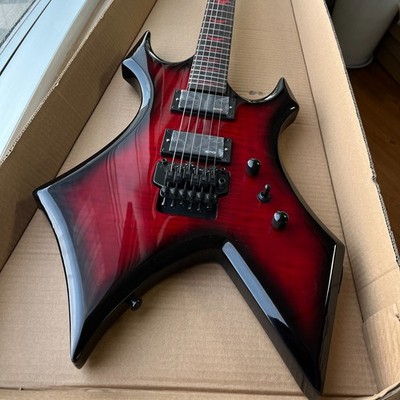 US Warehouse Warbeast Electric Guitar Black Red Sunburst Finish Floyd Rose