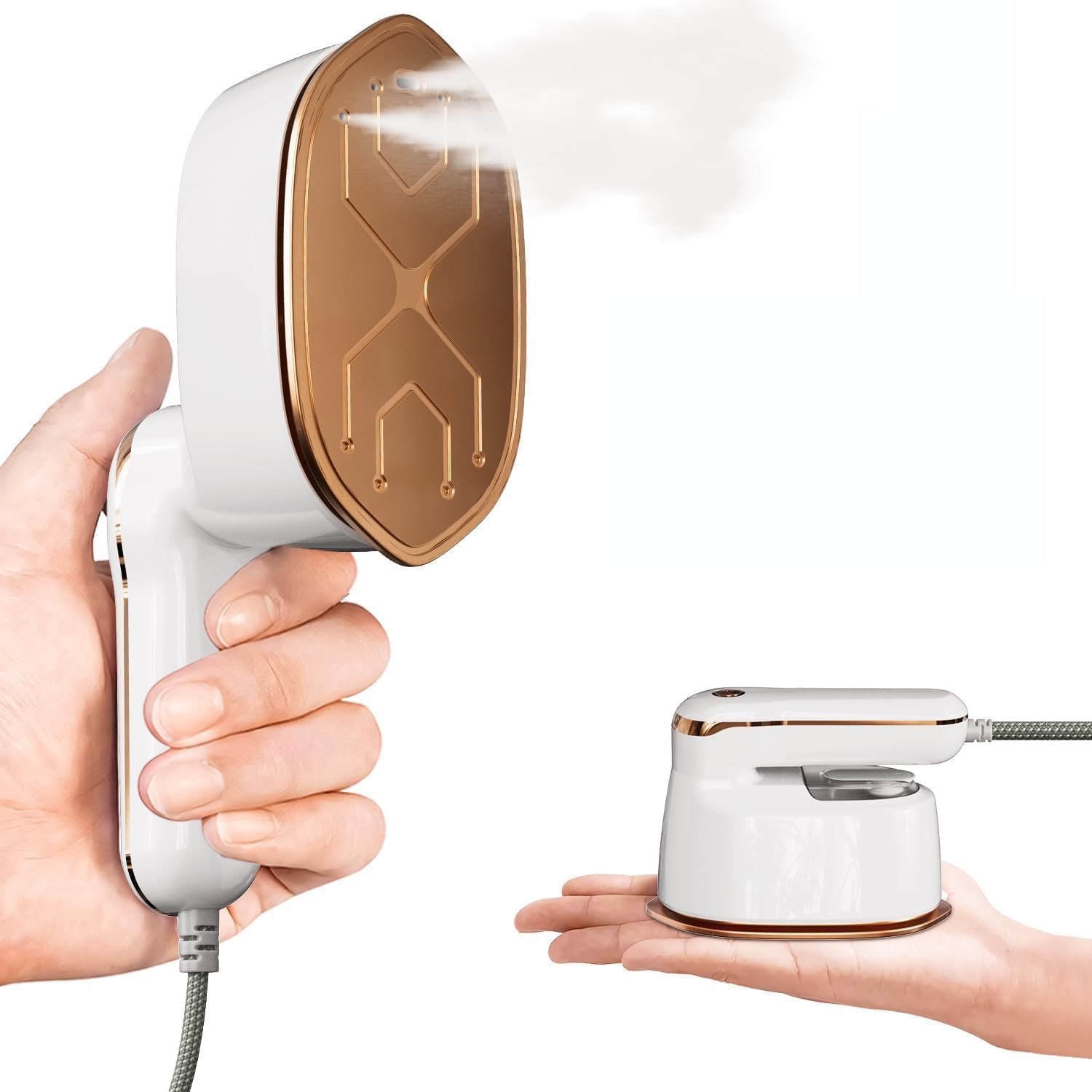 1100 W Clothes Steamer Portable Iron LCD Screen Powerful Steam Clothing 2 in 1