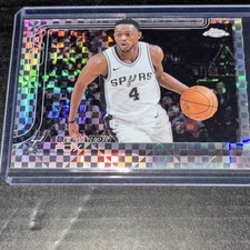 Topps Chrome 2025-26 X-Fractor De'Aaron Fox San Antonio Spurs #233 NBA