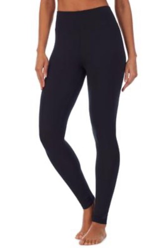Cuddl Duds Softwear mit Stretch High-Waist Leggings - schwarz, XS (2-4) UVP $ 38