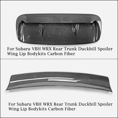 For Subaru 22+ WRX VBH Hood Vent Bonnet Scoop/Rear Trunk Duckbill Spoiler Carbon