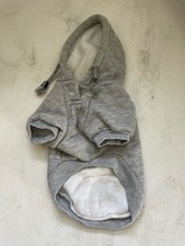 Soft Pet Sweatshirt, Warm Fleece Dog Hoodies Cat Apparel for Small Dog Gray