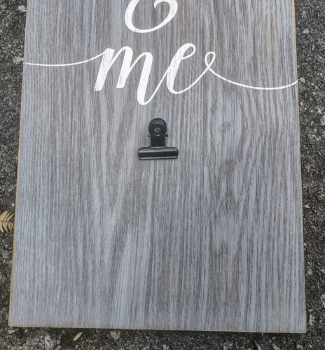 YOU & ME Farmhouse Wedding Valentines Wall Decor Rustic Wood Sign 20"X8.5" - Picture 2 of 9
