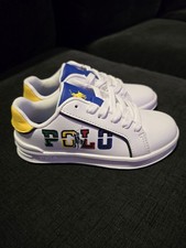 Polo Ralph Lauren Heritage Court III Graphic Sneakers Youth Kids US 12 NIB