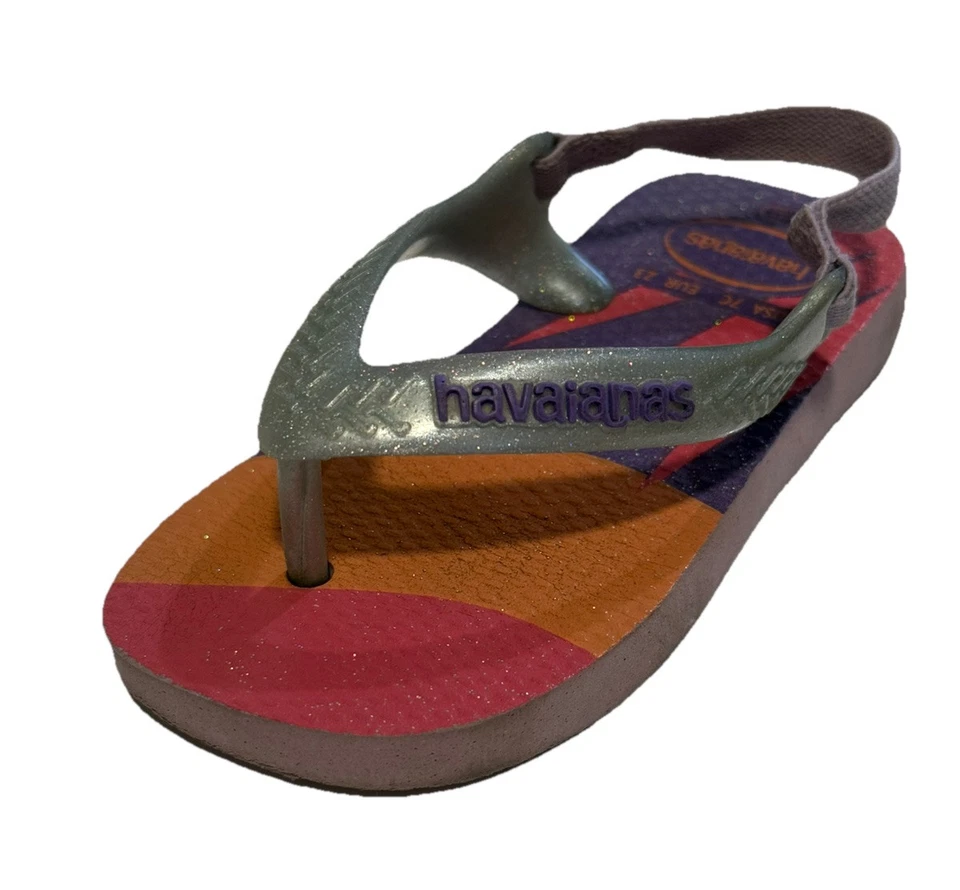 Chanclas brasileñas Haviana púrpura para niños pequeños - talla 7. Foto 4 de 4
