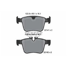 Satz Bremsbeläge Bremsklötze hinten für Land Rover Range L560 Polestar 239341