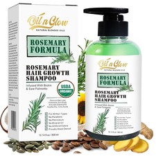 USDA Organic Rosemary Hair Growth Shampoo For Thickening, Regrowth ...