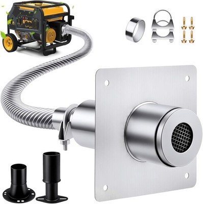 2025 Upgraded Generator Exhaust Silencer Kit Stainless Steel Muffler with Insula