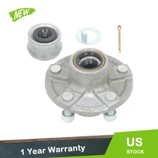 Galvanized Trailer Hub Kit For 2000lb 5 Lug New Pre Greased Bearings 1 1/2 inch