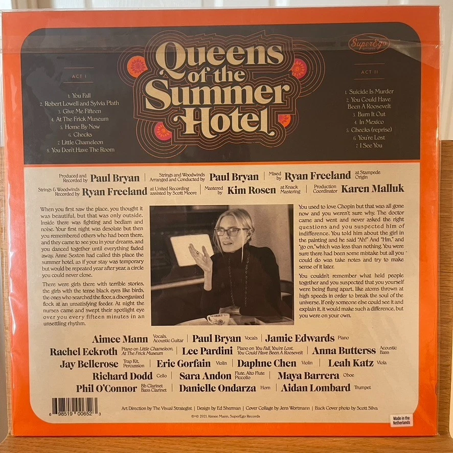 Aimee Mann Queens of the Summer Hotel Vinyl LP SuperEgo SE 065 Mint 2021 - Image 3 of 4
