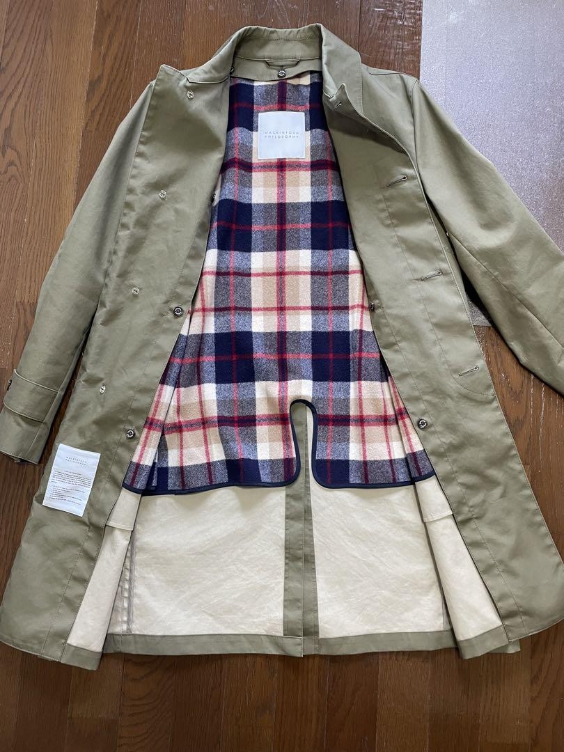 Mackintosh Balmacaan Coat Rubberized Liner Size 40 Shipping