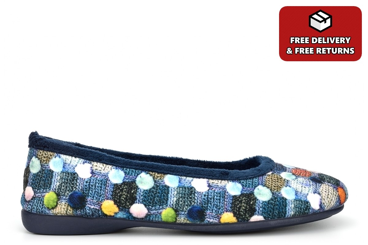 SAOLA Ballerine da donna ciabatte da donna balletto memory foam suola in gomma blu