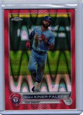 2022 Topps Chrome Isiah Kiner-Falefa #192 Red Wave Refractor /5