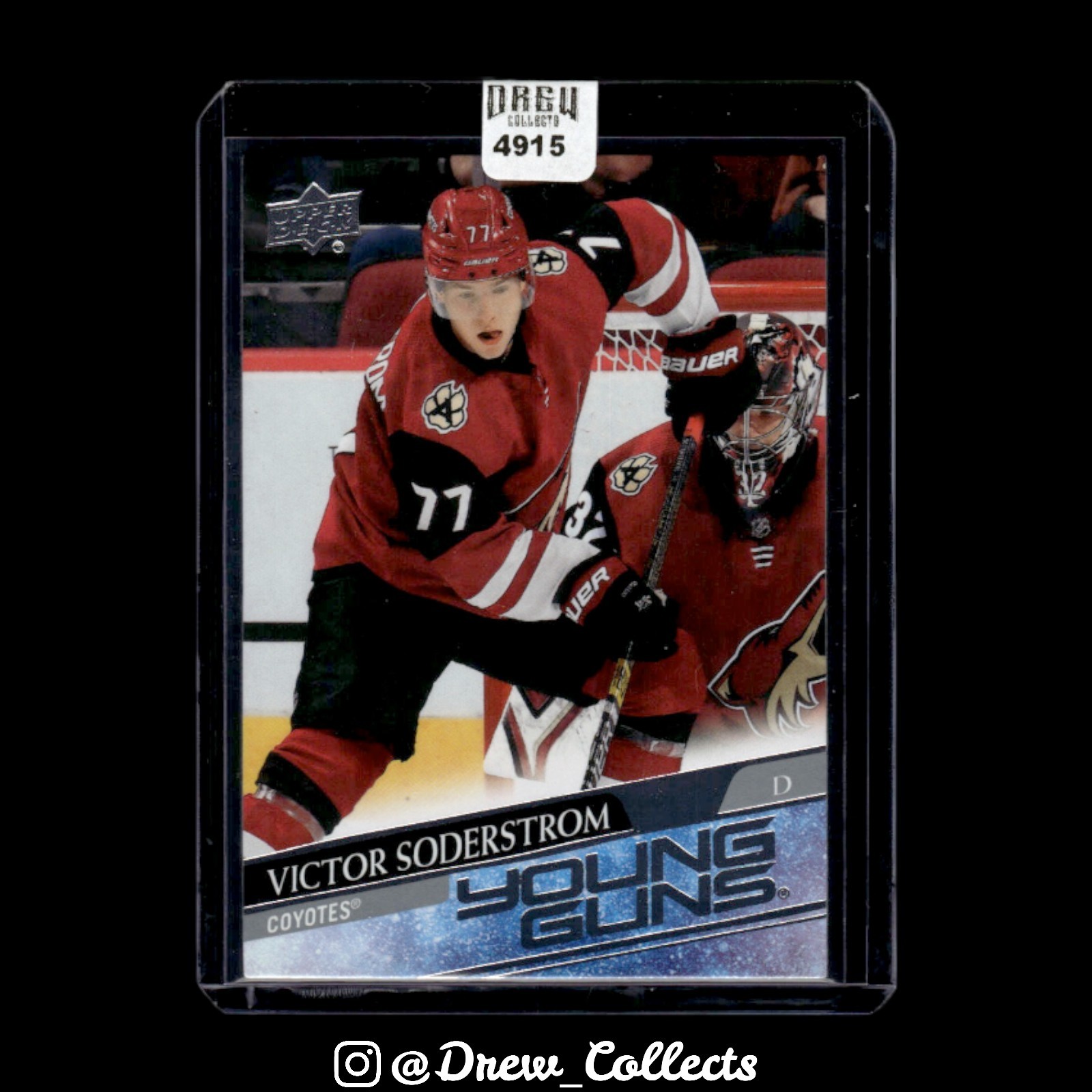2020-21 Upper Deck #221 Victor Soderstrom Arizona Coyotes Young Guns