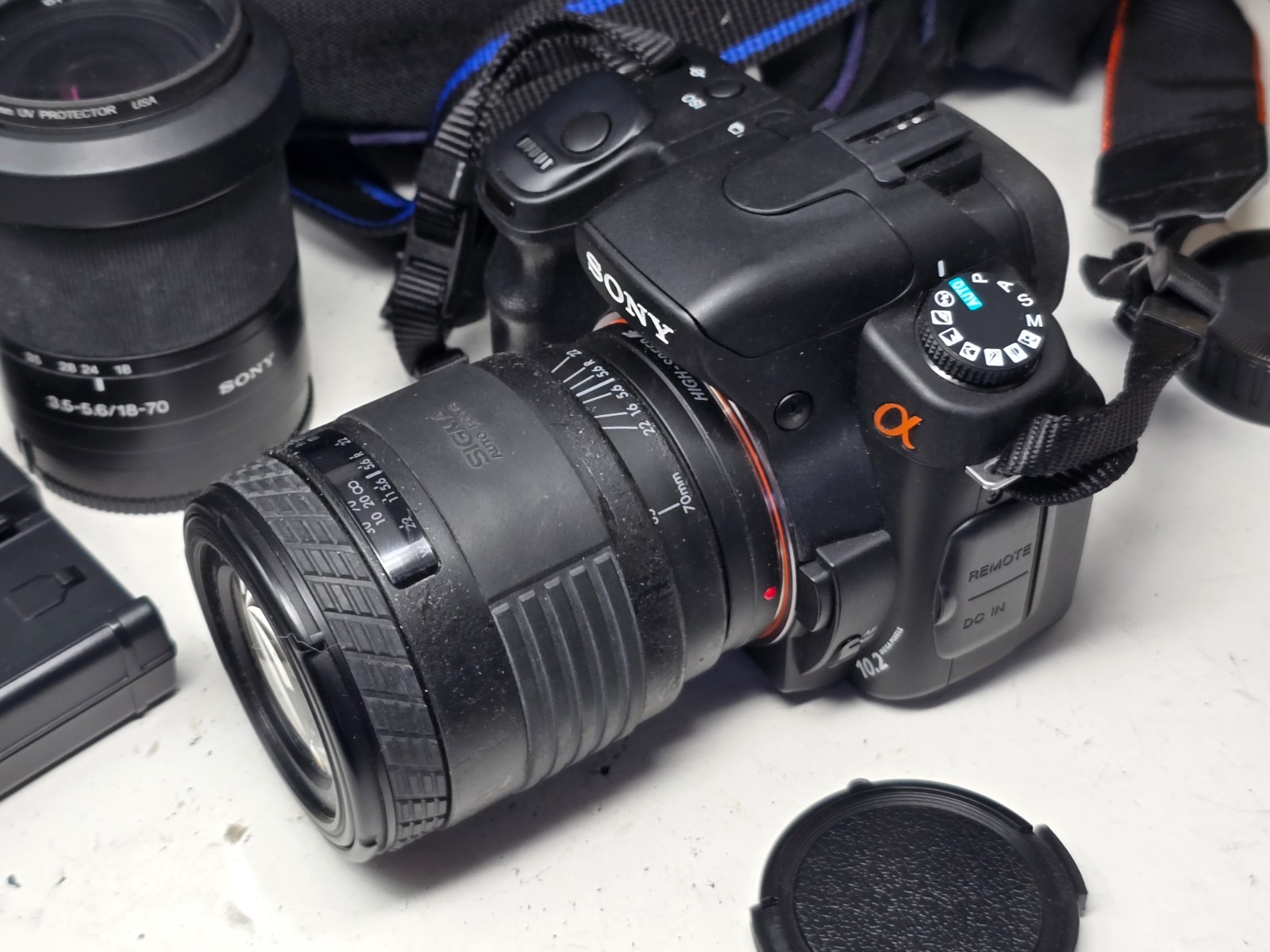 Sony Alpha A230 10.2MP Digital SLR Camera w/ 18-70mm & 70-210mm & 35-70mm Lenses