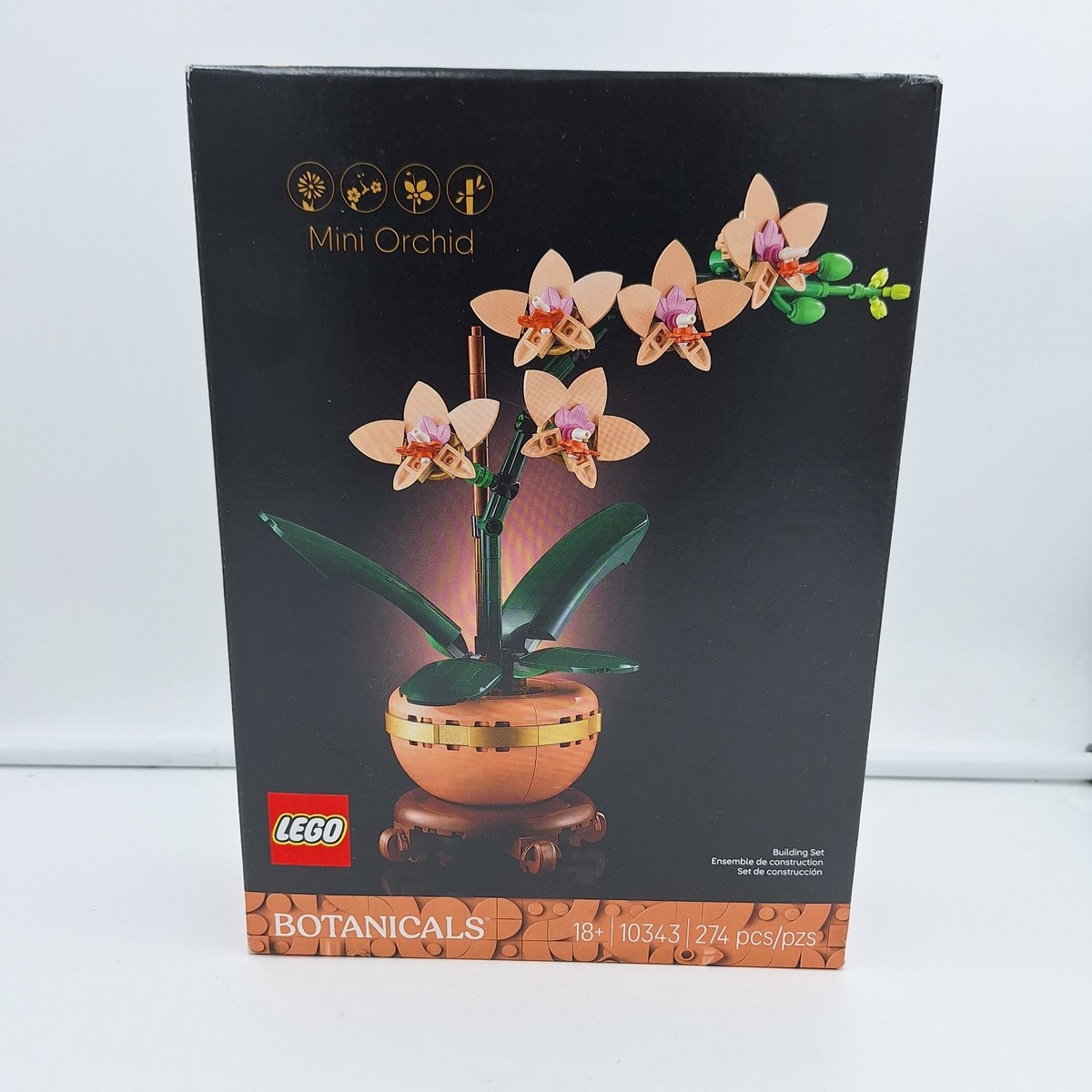 Lego Botanicals Mini Orchid New Damaged Box 274 pc 10343