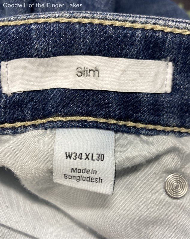 Calvin Klein Men's Blue Slim Fit Stretch Jeans Size 34x30 image 5