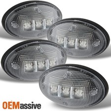 Fits 99-10 Ford F250 F350 F450 Superduty Dually Clear Fender Marker Led Lights